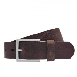 Ledergürtel für Herren dunkelbraun. Jeansgürtel - Gürtel für Jeans und Stoffhose, Echtes Leder