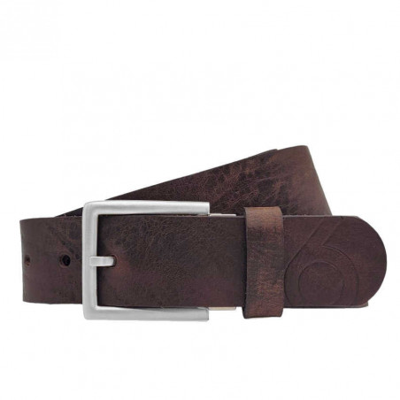 Ledergürtel für Herren dunkelbraun. Jeansgürtel - Gürtel für Jeans und Stoffhose, Echtes Leder