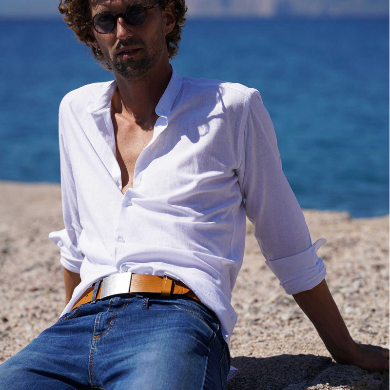 Jeansgürtel cognac, Gürtel für Herren Hellbraun, Herrengürtel leder, Jeansgürtel herren Leder