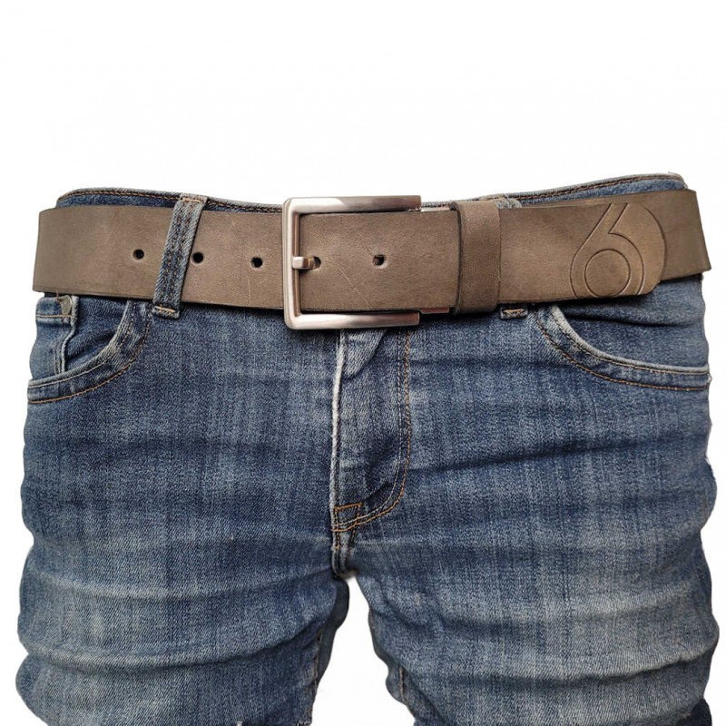 Herren Gürtel in Grau - Jeansgürtel - Ledergürtel - Echtes Leder