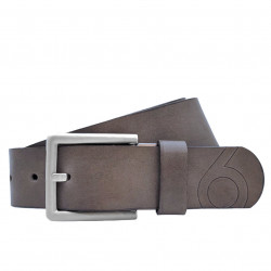 Herren Gürtel in Grau - Jeansgürtel - Ledergürtel - Echtes Leder