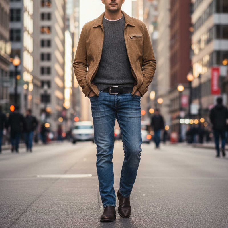 Herren Gürtel Schwarz - Ledergürtel kürzbar - Jeansgürtel aus Leder in Schwarz - Schwarzer Herrengürtel