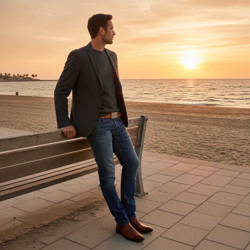 Jeansgürtel cognac, Gürtel für Herren Hellbraun, Herrengürtel leder, Jeansgürtel herren echtes Leder Herren Gürtel kürzbar