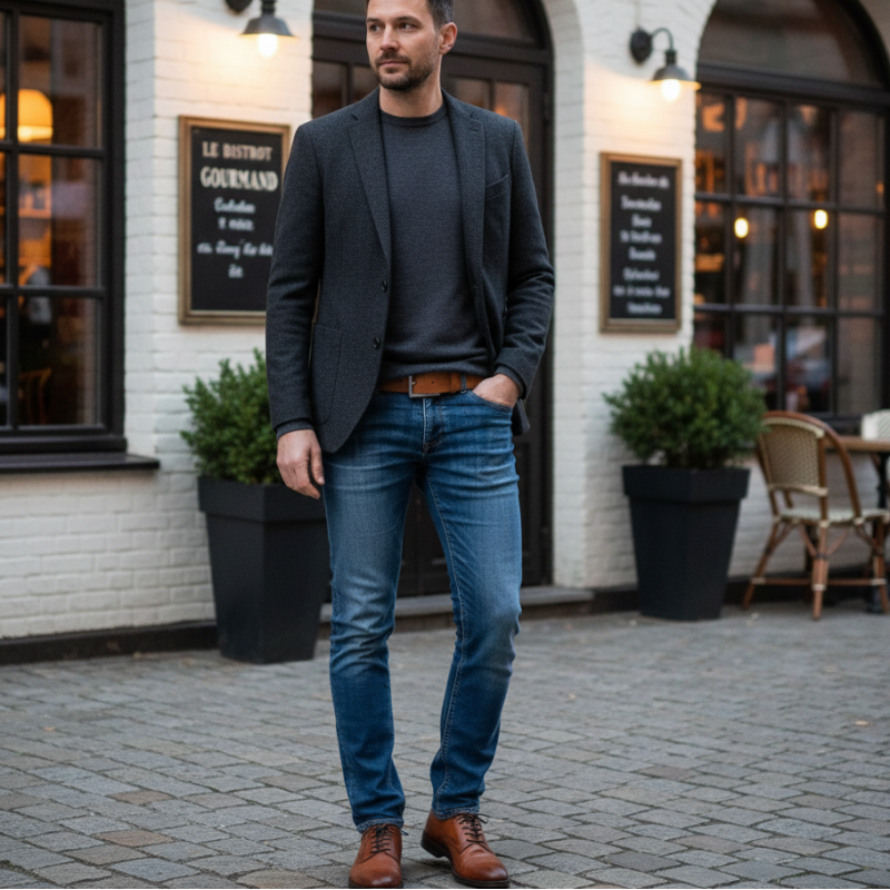 Herren Gürtel Braun kürzbar - Hellbraun - Echtes Leder - Jeansgürtel - Ledergürtel Herren Braun