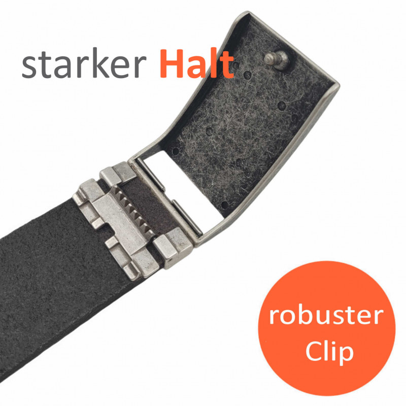 Gürtel Schwarz – Just Belt aus echtem Leder | Perfekter Sitz