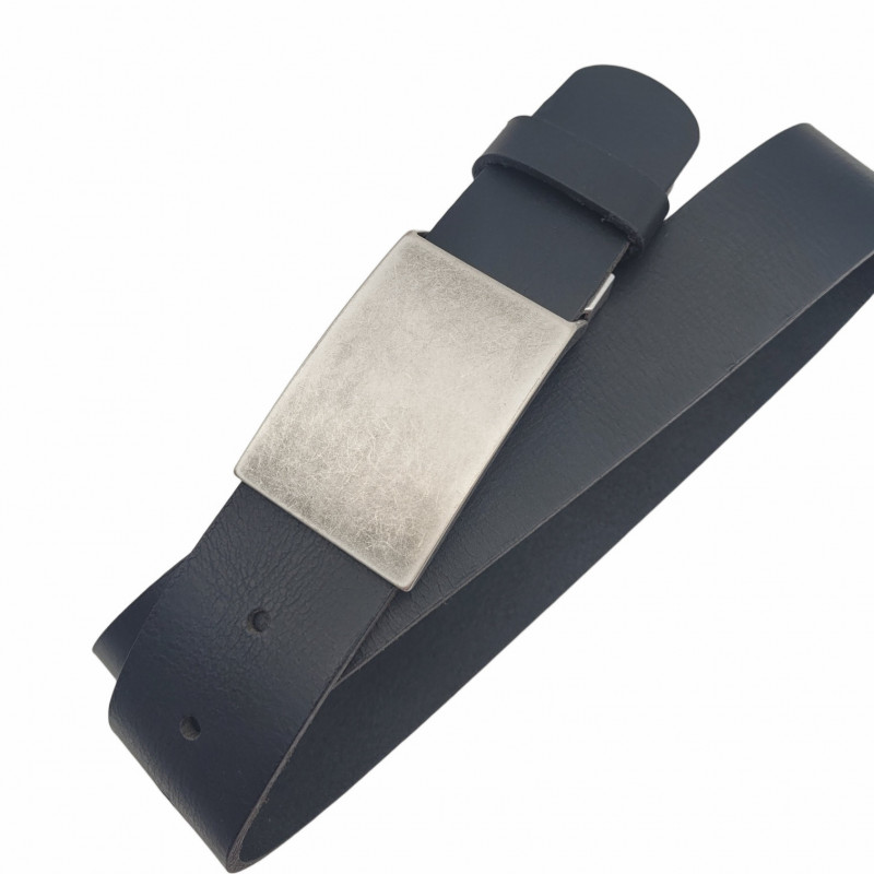 Herren Gürtel Schwarz - Jeansgürtel Schwarz - Herrengürtel kürzbar - Ledergürtel Herren Schwarz