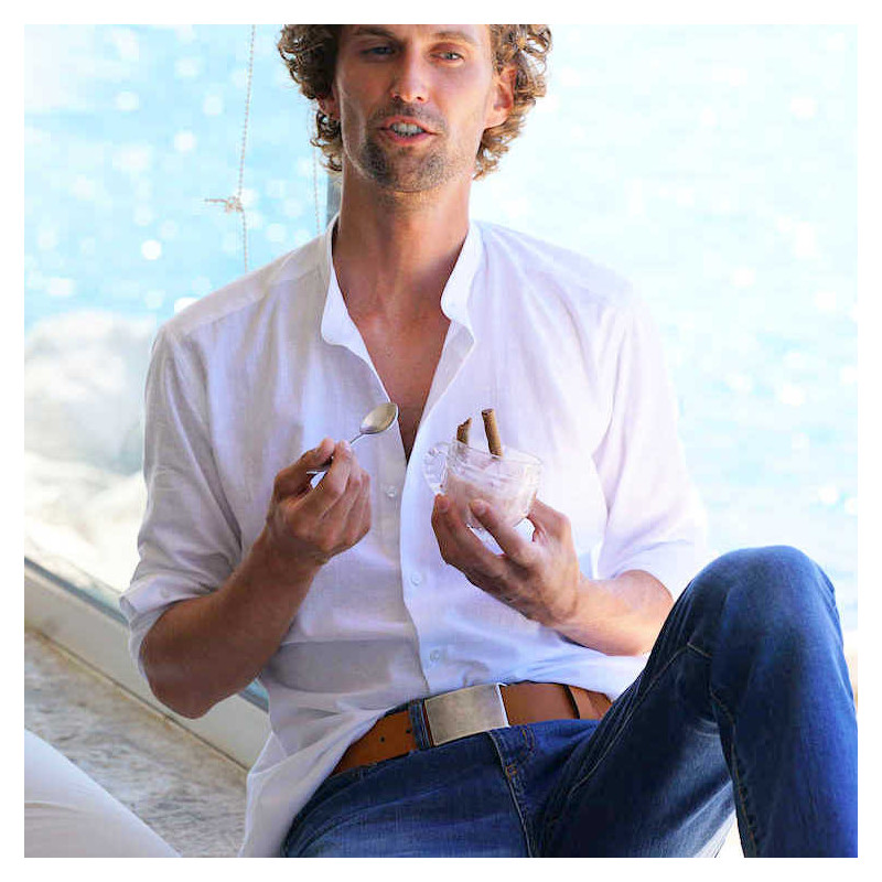 Ledergürtel Herren kürzbar - Jeansgürtel cognac, Gürtel für Herren Hellbraun, Herrengürtel leder, Jeansgürtel herren Leder