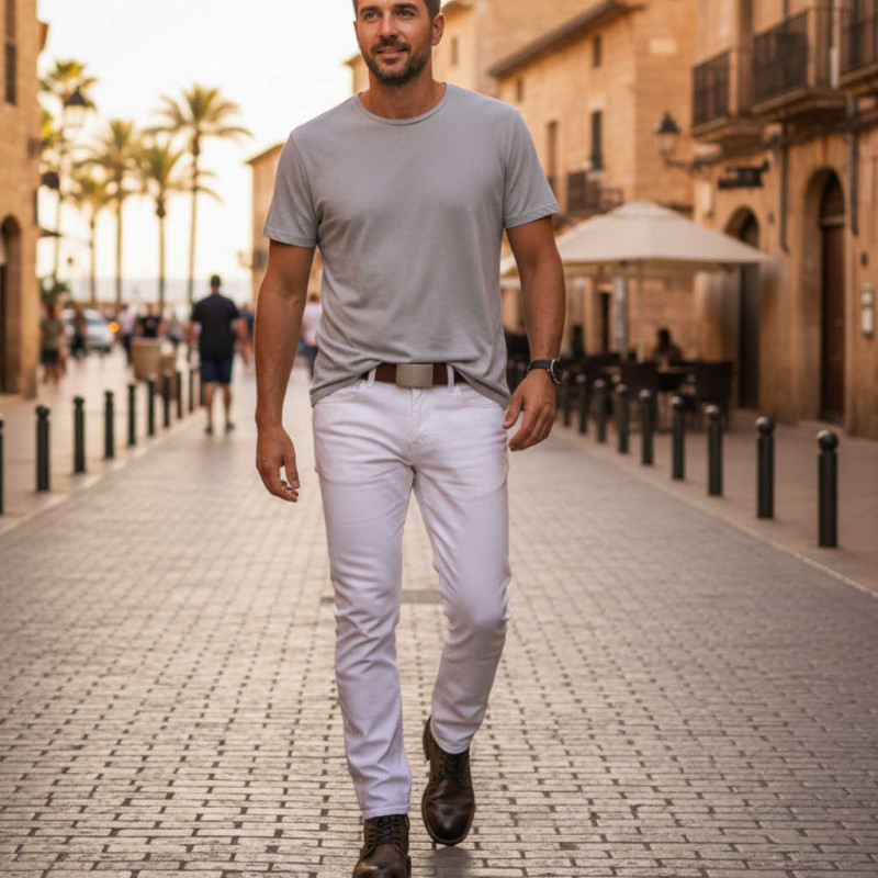 Ledergürtel Herren kürzbar - Jeansgürtel cognac, Gürtel für Herren Hellbraun, Herrengürtel leder, Jeansgürtel herren Leder