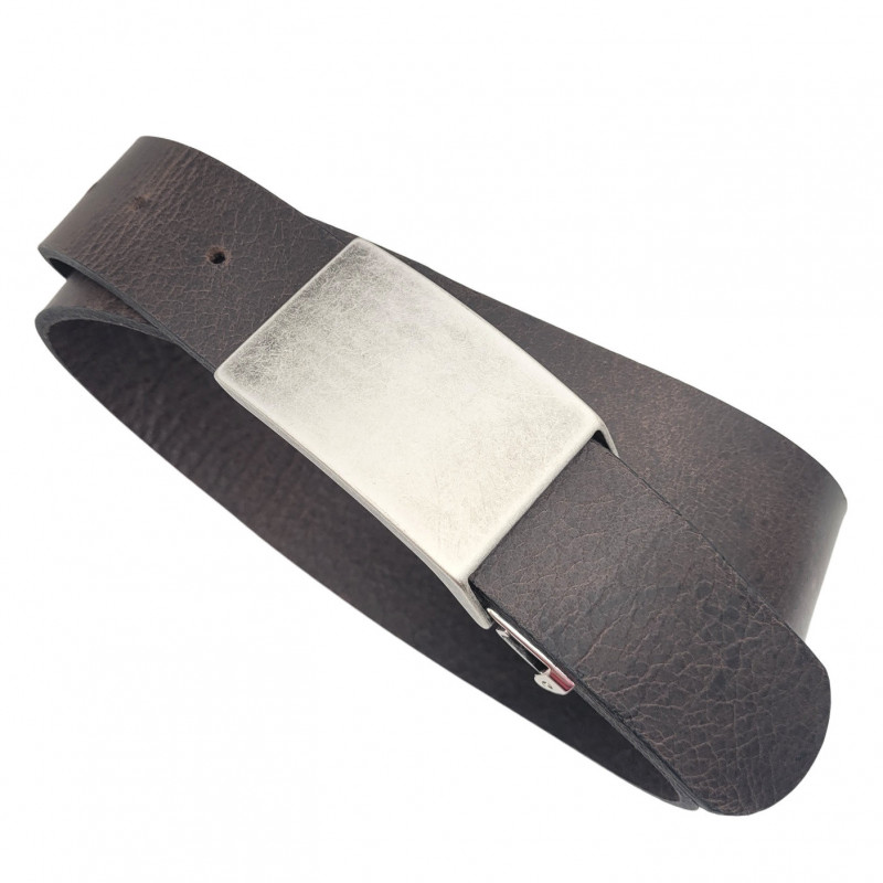 Jeansgürtel braun - Gürtel braun Leder - Brauner Gürtel für Herren - Ledergürtel Herren braun - kürzbar