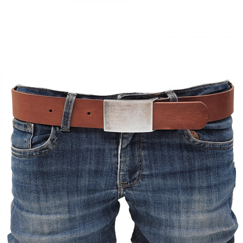 Ledergürtel Herren kürzbar - Jeansgürtel cognac, Gürtel für Herren Hellbraun, Herrengürtel leder, Jeansgürtel herren Leder