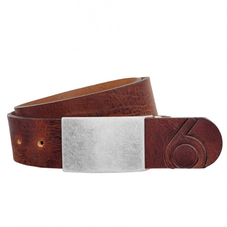 Ledergürtel Herren in Braun - Jeansgürtel aus Leder Braun - Herrengürtel für Jeans - Herren Gürtel kürzbar - echtes Leder