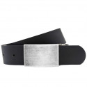 Ledergürtel Herren schwarz 4 cm – echtes Leder, selbst kürzbar