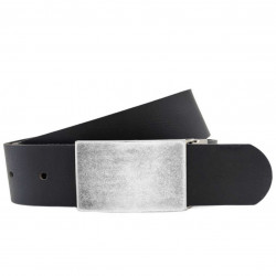 Herren Gürtel Schwarz - Jeansgürtel Schwarz - Herrengürtel kürzbar - Ledergürtel Herren Schwarz