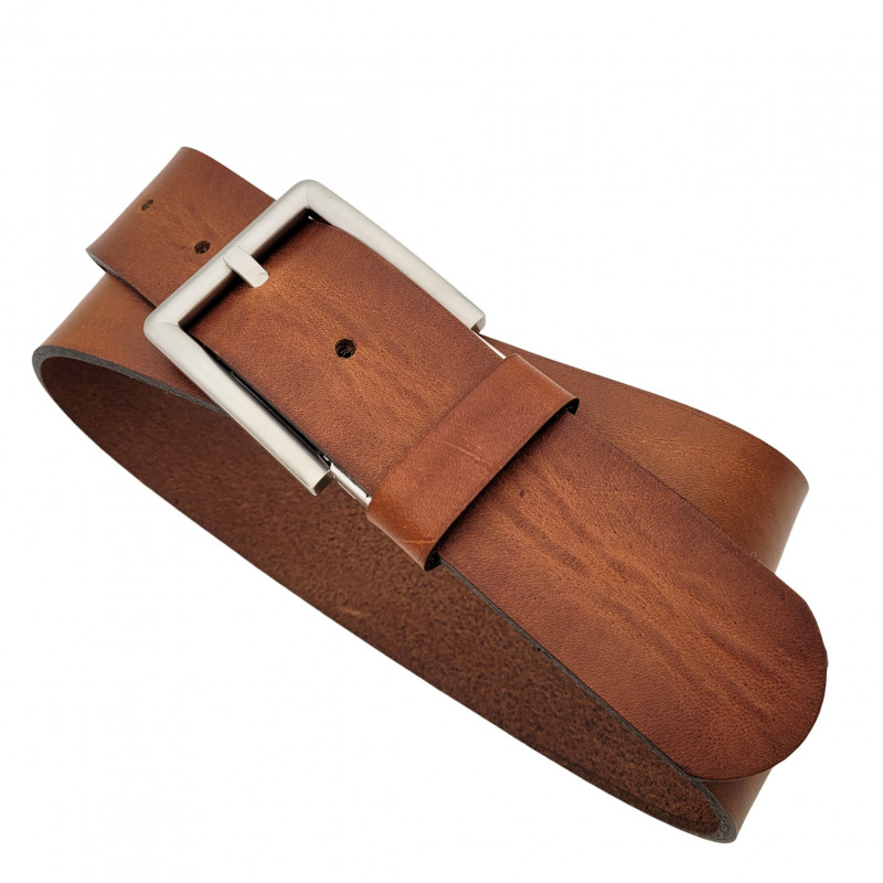 Herren Gürtel Braun - Hellbraun - Echtes Leder - Jeansgürtel kürzbar - Ledergürtel Herren Braun