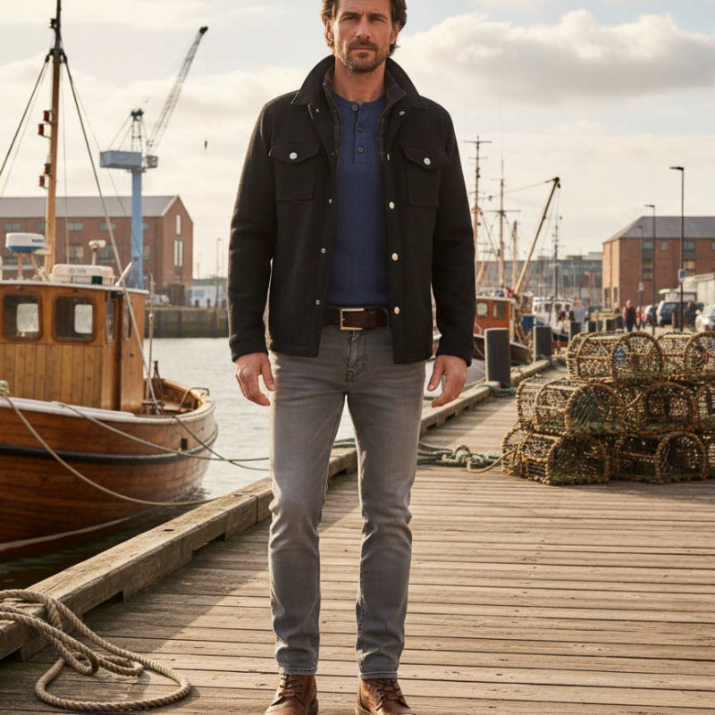 Ledergürtel für Herren dunkelbraun. Jeansgürtel - Gürtel für Jeans und Stoffhose, Echtes Leder - Ledergürtel Herren kürzbar