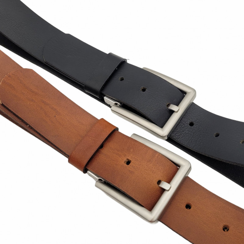 Ledergürtel kürzbar Herren - spar-set - Gürtel kürzbar aus Leder - Herrengürtel schwarz und braun - Echtes Leder Gürtel Set