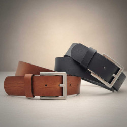 Ledergürtel kürzbar Herren - spar-set - Gürtel kürzbar aus Leder - Herrengürtel schwarz und braun - Echtes Leder Gürtel Set