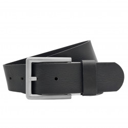 Herren Gürtel Schwarz - Ledergürtel schwarz kürzbar - Jeansgürtel aus Leder in Schwarz - Schwarzer Herrengürtel