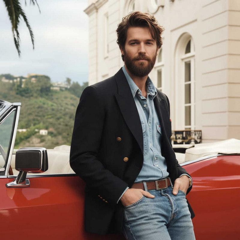 Gürtel für Chino Hosen - Ledergürtel für Stoffhosen. Ledergürtel Herren Hellbraun - Cognac Braun