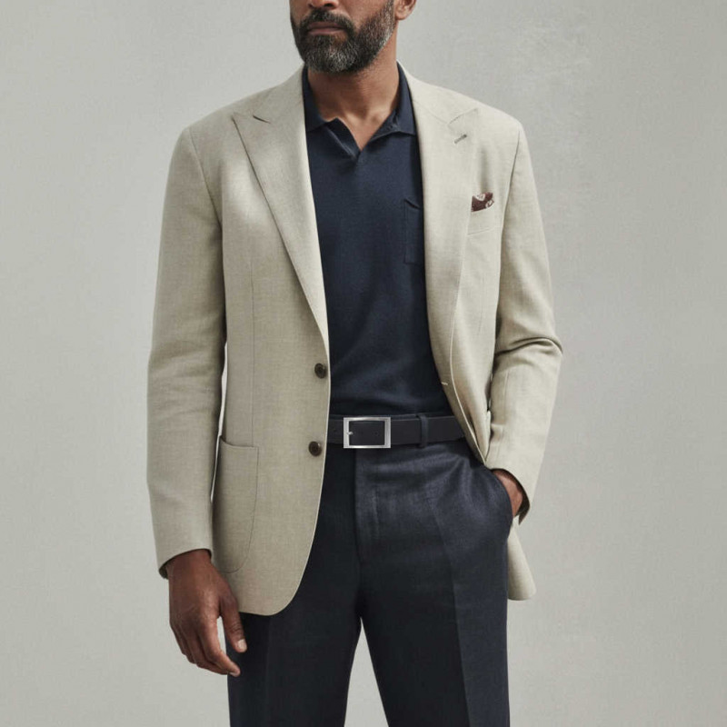 Gürtel für Chino Hosen - Ledergürtel für Stoffhosen. Ledergürtel Herren Schwarz