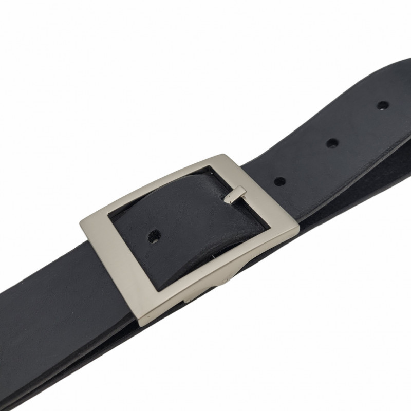 Gürtel für Chino Hosen - Ledergürtel für Stoffhosen. Ledergürtel Herren Schwarz