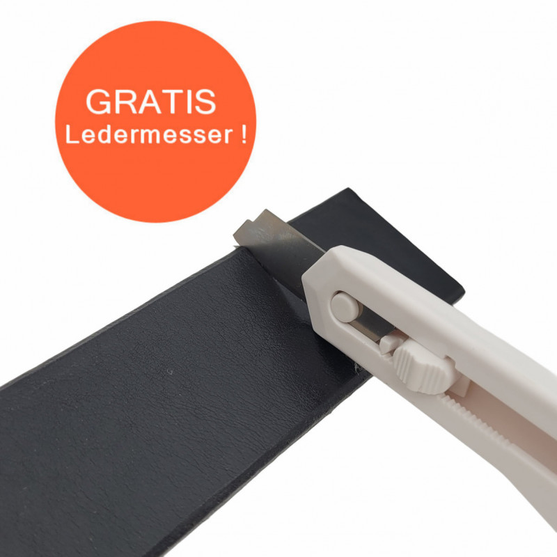 Gürtel für Chino Hosen - Ledergürtel für Stoffhosen. Ledergürtel Herren Schwarz