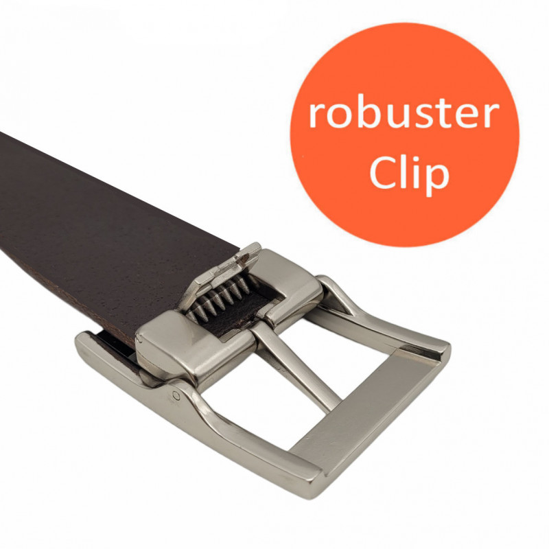 Gürtel für Chino Hosen - Ledergürtel für Stoffhosen. Ledergürtel Herren Hellbraun - Braun