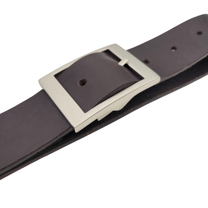 Gürtel für Chino Hosen - Ledergürtel für Stoffhosen. Ledergürtel Herren Hellbraun - Braun