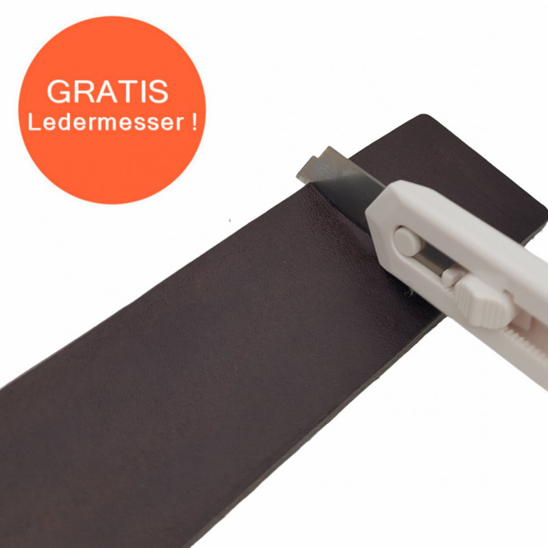 Gürtel für Chino Hosen - Ledergürtel für Stoffhosen. Ledergürtel Herren Hellbraun - Braun