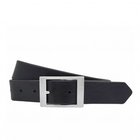 Gürtel für Chino Hosen - Ledergürtel für Stoffhosen. Ledergürtel Herren Schwarz