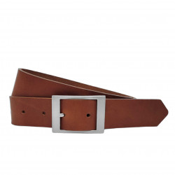 Gürtel für Chino Hosen - Ledergürtel für Stoffhosen. Ledergürtel Herren Hellbraun - Cognac Braun