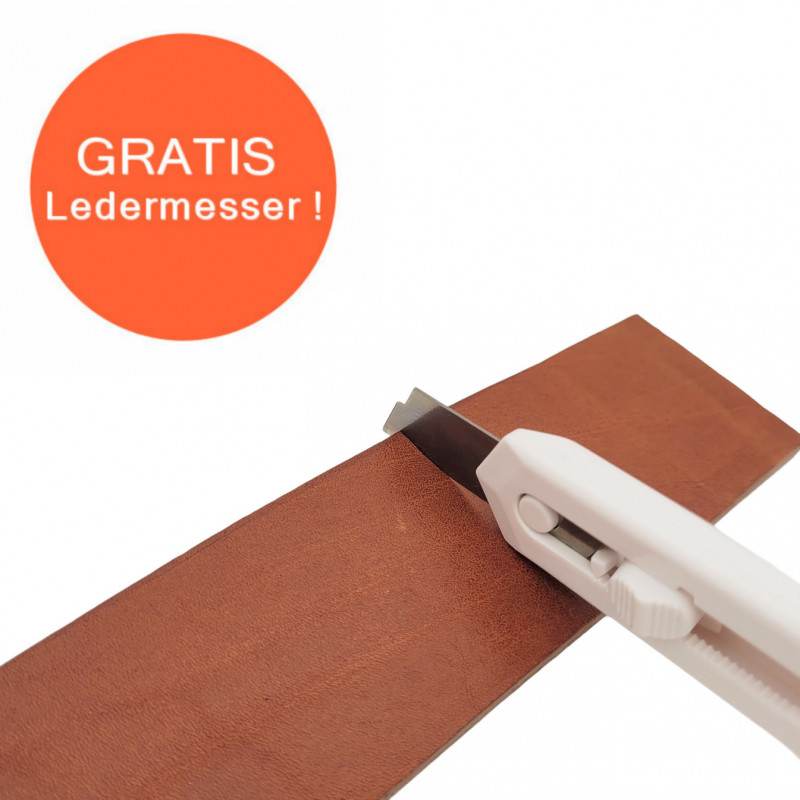 Gürtel für Herren - Ledergürtel für Stoffhosen. Ledergürtel Herren Hellbraun - Cognac Braun