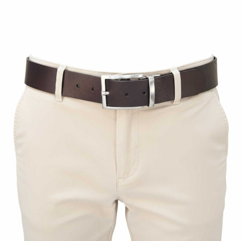 Gürtel für Herren - Ledergürtel für Stoffhosen. Ledergürtel Herren Hellbraun - Braun- Dunkelbraun