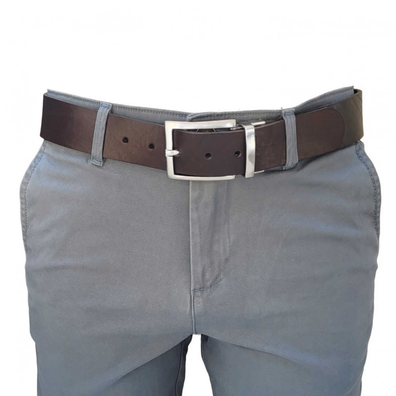 Gürtel für Herren - Ledergürtel für Stoffhosen. Ledergürtel Herren Hellbraun - Braun- Dunkelbraun