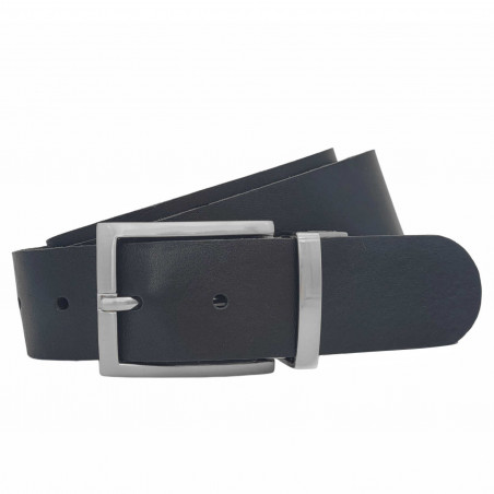 Gürtel für Herren - Ledergürtel für Stoffhosen. Ledergürtel Herren Hellbraun - Schwarz