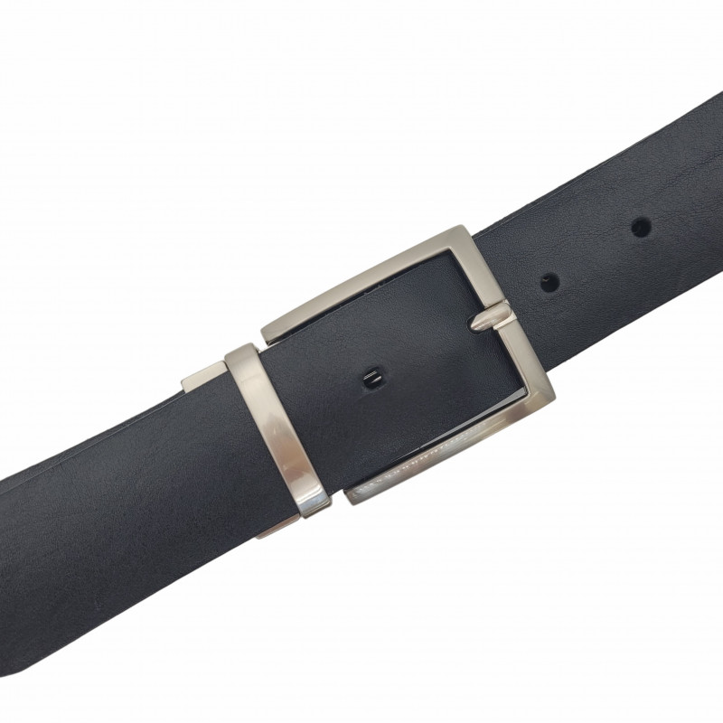 Gürtel für Herren - Ledergürtel für Stoffhosen. Ledergürtel Herren Hellbraun - Schwarz