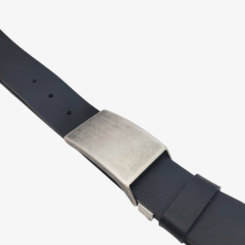 Ledergürtel Herren schwarz 4 cm – echtes Leder, selbst kürzbar