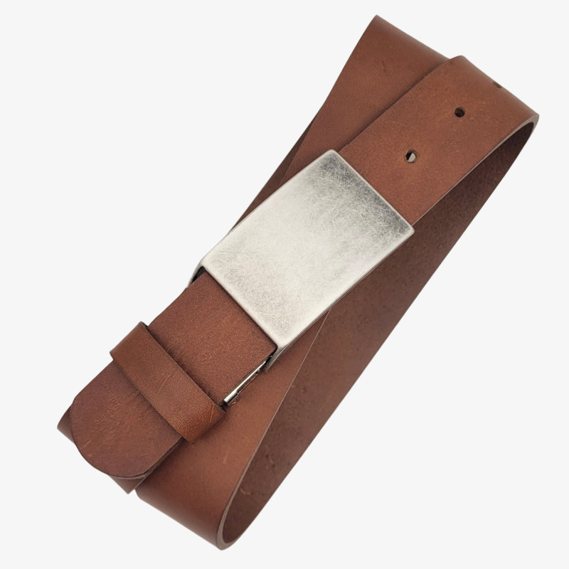 Ledergürtel Herren hellbraun 4 cm | Just Belt
