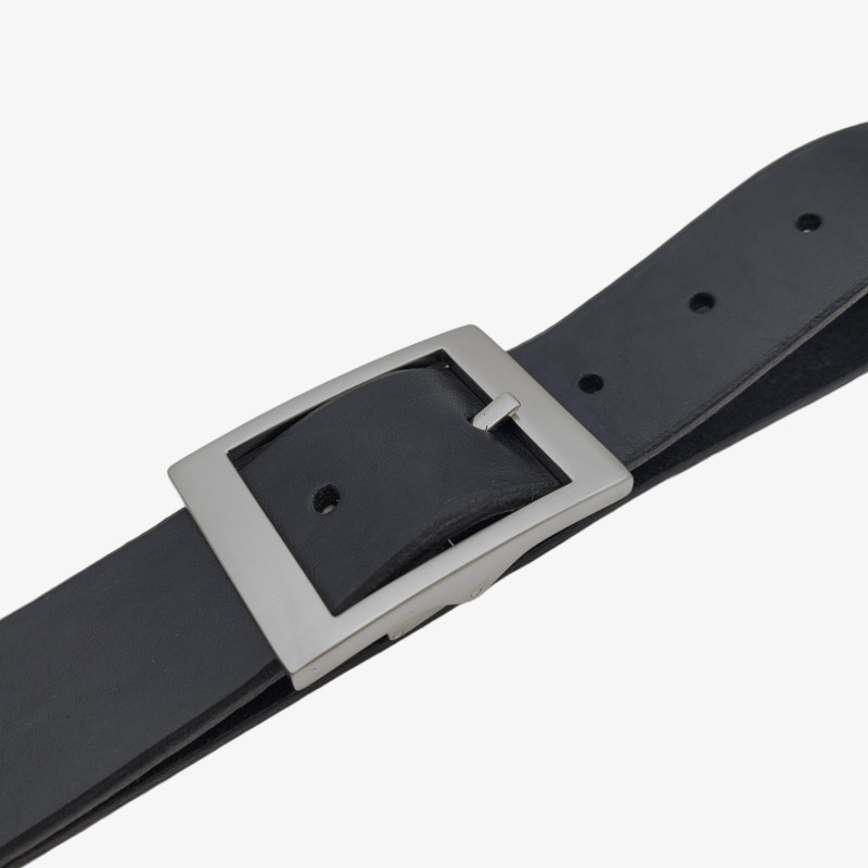 Ledergürtel Herren schwarz 3,5 cm Herrengürtel anzuggurtel