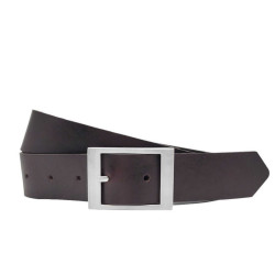 Ledergürtel Herren dunkelbraun 3,5 cm Herren Gürtel Leder Stoffhose Gürtel Anzuggürtel