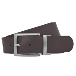 Gürtel für Herren - Ledergürtel für Stoffhosen. Ledergürtel Herren Dunkelbraun