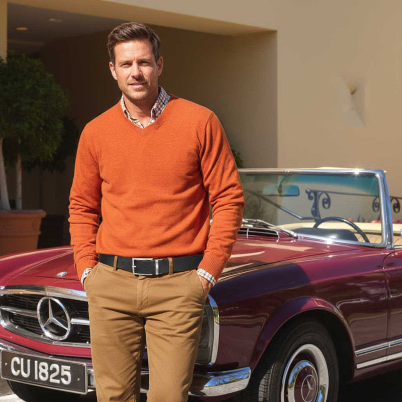 Gürtel für Herren - Ledergürtel für Stoffhosen. Ledergürtel Herren Schwarz
