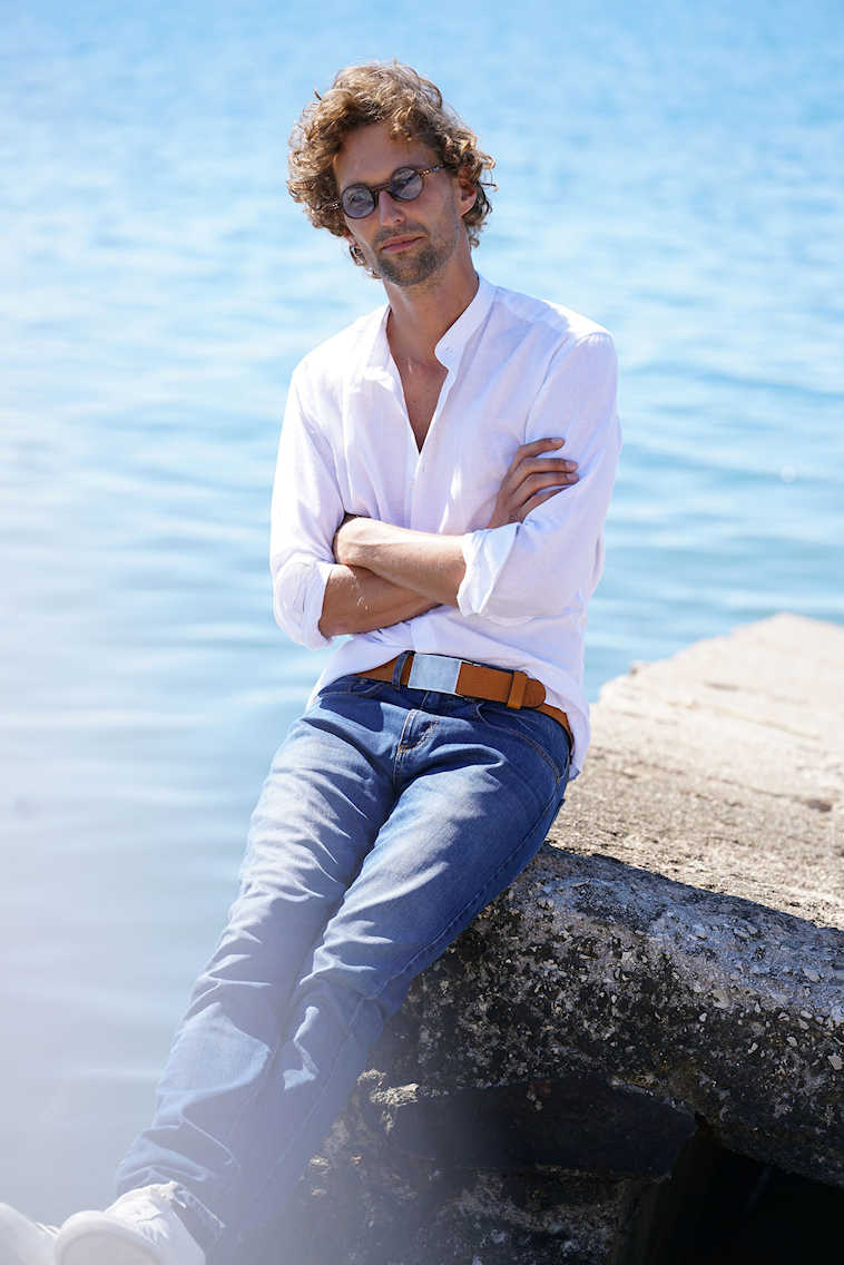 Ledergürtel Herren kürzbar - Jeansgürtel cognac, Gürtel für Herren Hellbraun, Herrengürtel leder, Jeansgürtel herren Leder