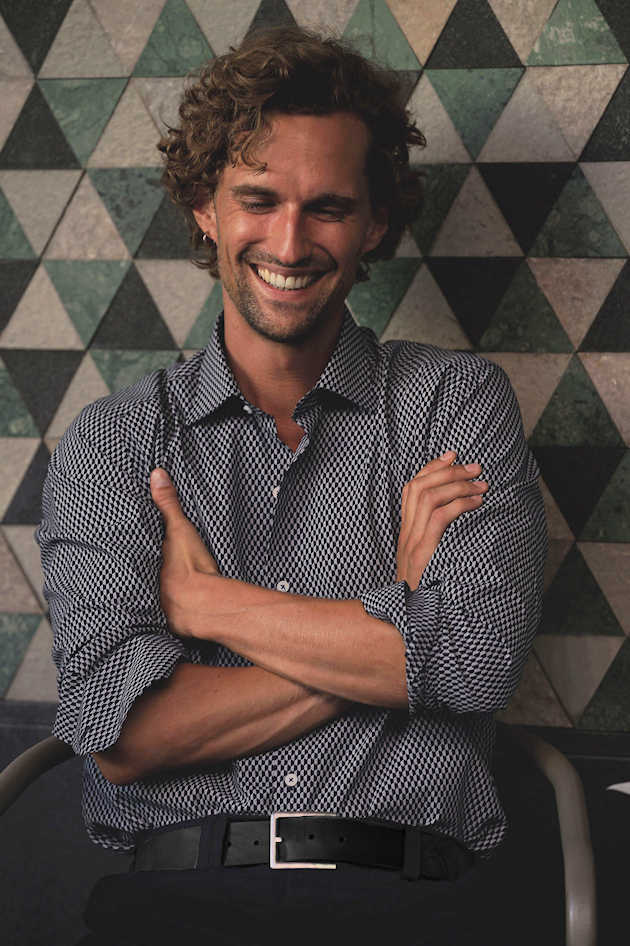 Herrengürtel aus Leder Schwarz kürzbar