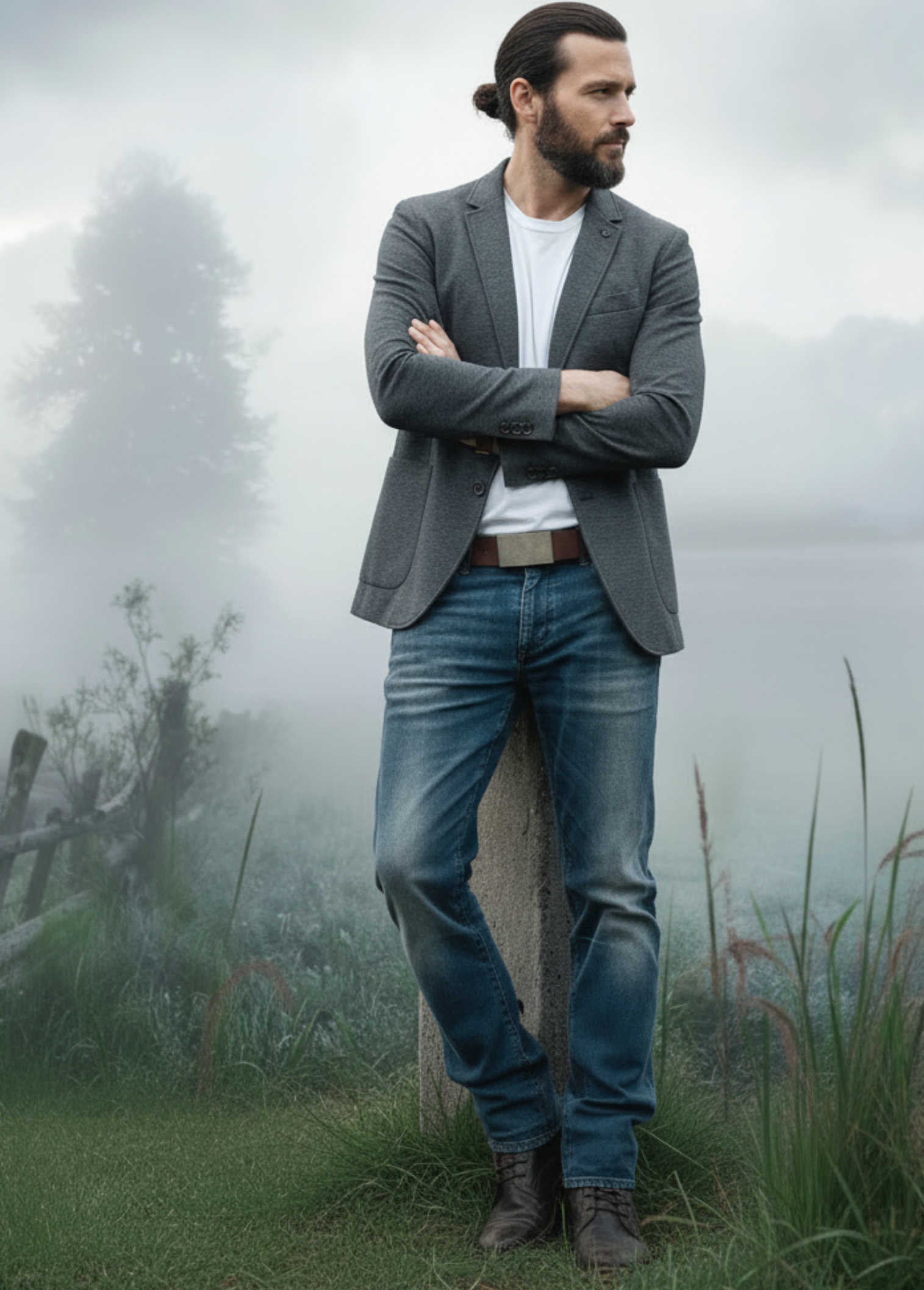 Ledergürtel Herren in Braun - Jeansgürtel aus Leder Braun - Herrengürtel für Jeans - Herren Gürtel kürzbar - echtes Leder