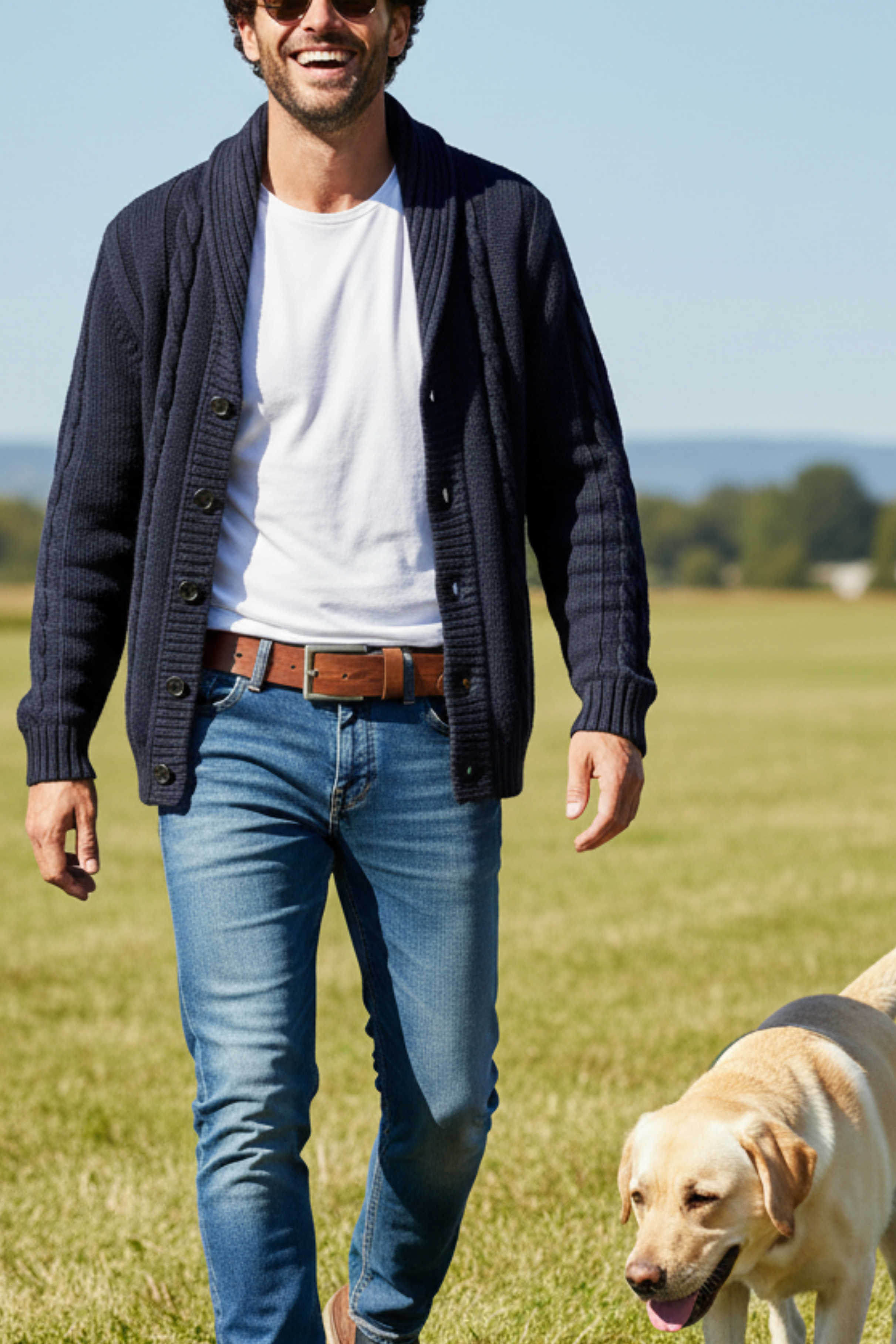 Herren Gürtel Braun - Hellbraun - Echtes Leder - Jeansgürtel - Ledergürtel Herren Braun - kürzbar