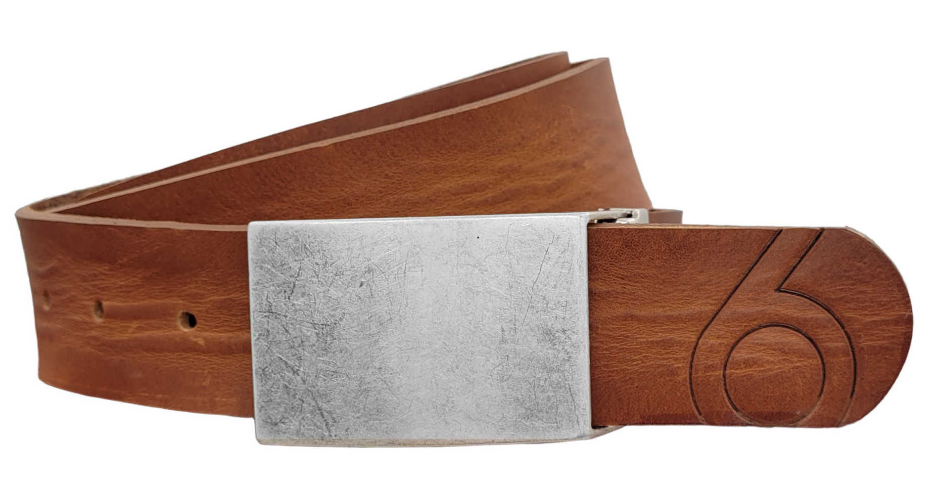 Brauner Ledergürtel für Herren